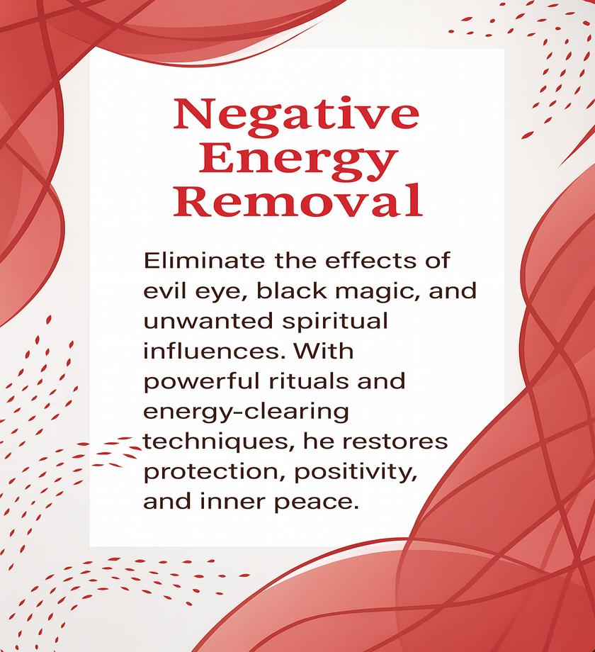 Negative Energy Removal